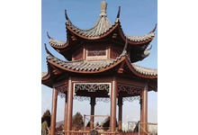 湖南刘总园林景观工程古建双层八角亭