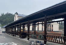 江西宜春150米防腐木古建长廊