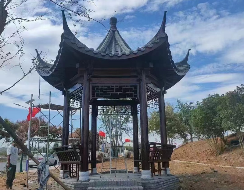 古建小青瓦凉亭