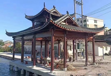 户外木结构长廊凉亭价格，古建凉亭厂家联系方式